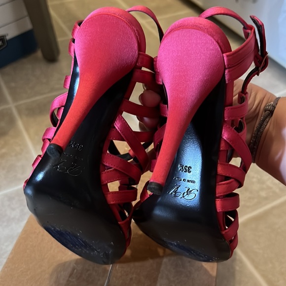 Roger Viver pink satin sandals size 35 1/2 - Picture 3 of 9